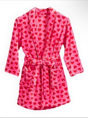 Women’s plush heart robe